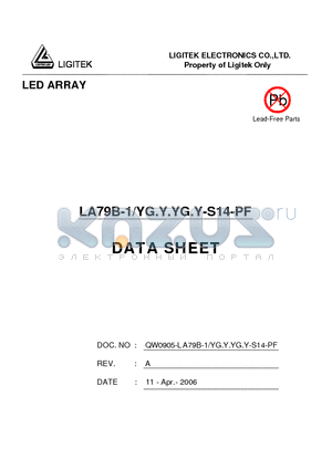 LA79B-1-YG.Y.YG.Y-S14-PF datasheet - LED ARRAY