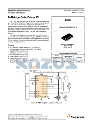 MC33883HEG datasheet - H-Bridge Gate Driver IC