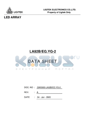 LA92B-EG.YG-2 datasheet - LED ARRAY
