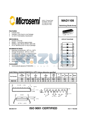 MAD1108 datasheet - Switching Diode Array