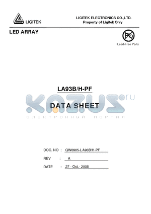 LA93B-H-PF datasheet - LED ARRAY