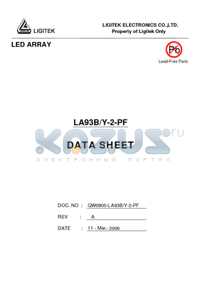 LA93B-Y-2-PF datasheet - LED ARRAY