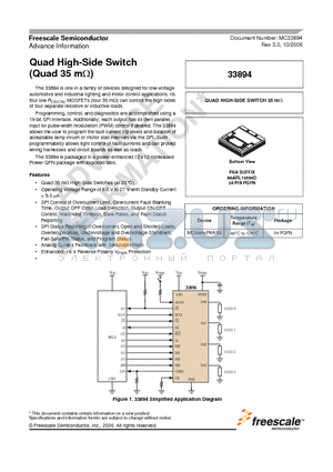 MC33894PNA datasheet - Quad High-Side Switch