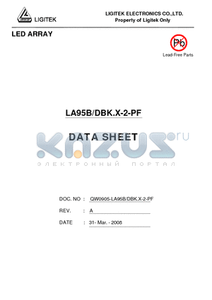 LA95B-DBK.X-2-PF datasheet - LED ARRAY