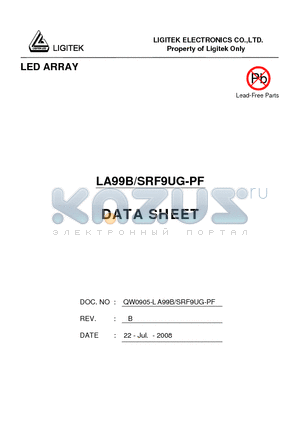 LA99B-SRF9UG-PF datasheet - LED ARRAY