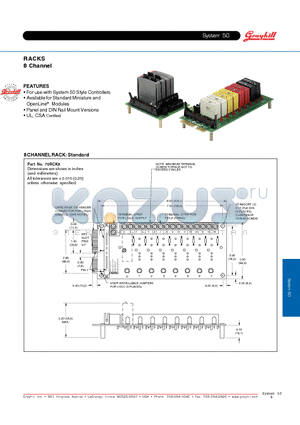 70LRCK8-HL datasheet - RACKS 8 Channel