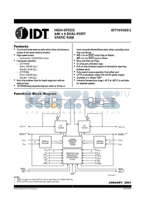 IDT70V08L35PF datasheet - HIGH-SPEED 64K x 8 DUAL-PORT STATIC RAM