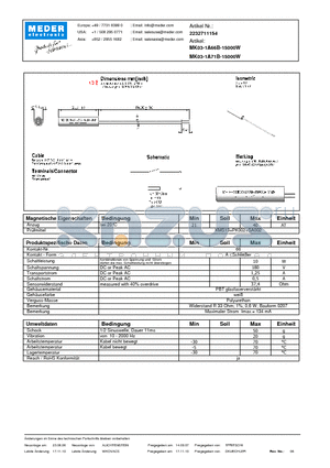 MK03-1A71B-15000W_DE datasheet - (deutsch) MK Reed Sensor