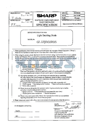 GL5ZJ302BOS datasheet - DEVICE SPECIFICATION FOR Light Emitting Diode