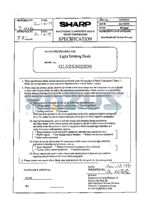 GL5ZS302BOS datasheet - DEVICE SPECIFICATION FOR Light Emitting Diode