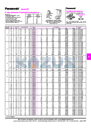 ECS-F1VE105K datasheet - In Harz getauchte Festtantal-Kondensatoren