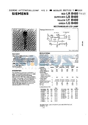 LRB4801111 datasheet - RECTANGULAR LED LAMP