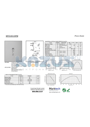 MTD3010PM_2 datasheet - Photo Diode