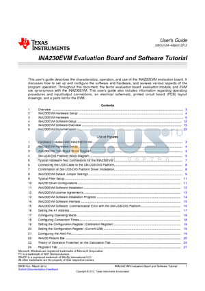 ED555-3DS datasheet - INA230EVM Evaluation Board and Software Tutorial