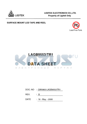 LAGB9553-TR1 datasheet - SURFACE MOUNT LED TAPE AND REEL