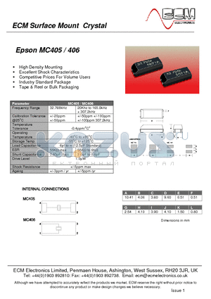 MC405 datasheet - MC405