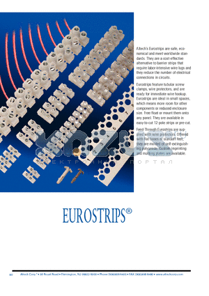 HCL8-12 datasheet - FEED-THROUGH FLAT BASE EUROSTRIPS Panel Mount