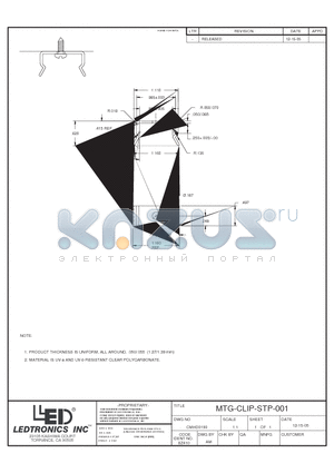 MTG-CLIP-STP-001 datasheet - MTG-CLIP-STP-001