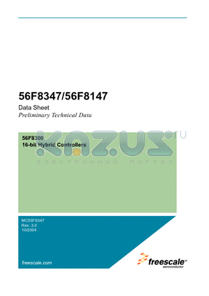 MC56F8347VPY datasheet - 16-BIT HYBRID CONTROLLERS