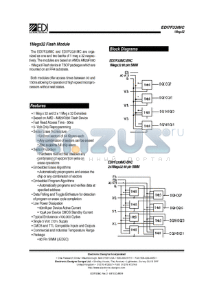 EDI7F233IMC150BNC datasheet - 1Megx32 Flash Module