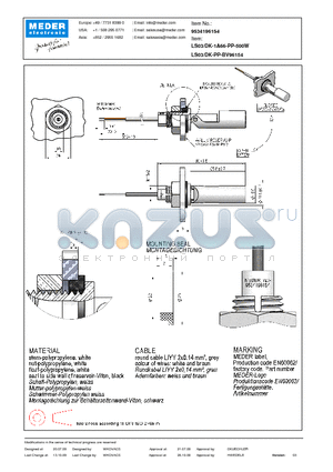 LS03-DK-1A66-PP-500W datasheet - LS Level Sensor