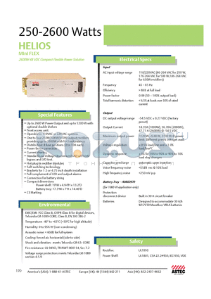 HMFLEX-1-2 datasheet - 250-2600 Watts