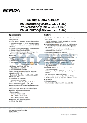 EDJ4204BFBG-DJ-F datasheet - Differential clock inputs