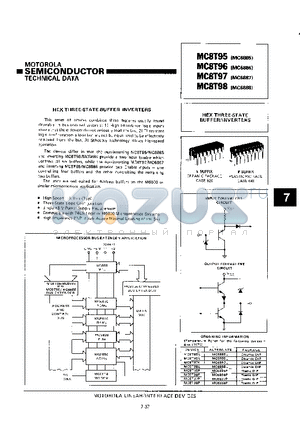 MC6885L datasheet - HEX THREE-STATE BUFFER/INVERTERS