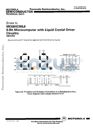 MC68HC05L6 datasheet - 8-Bit Microcomputer with Liquid Crystal Driver Circuitry