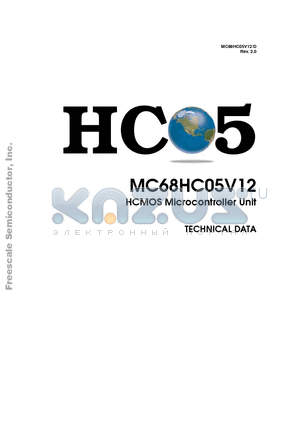 MC68HC05V12 datasheet - HCMOS Microcontreller Unit