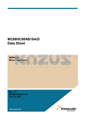 MC68HC08AB16A datasheet - Microcontrollers