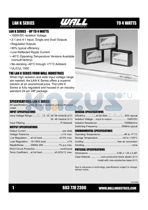 LANK datasheet - UP TO 4 WATTS