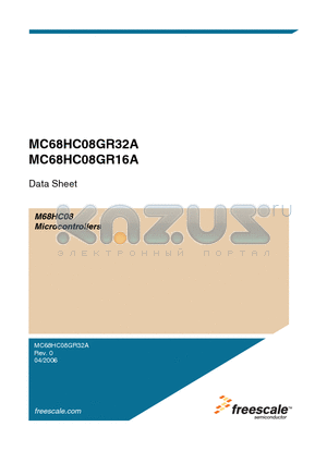 MC68HC08GR32ACFU datasheet - Microcontrollers