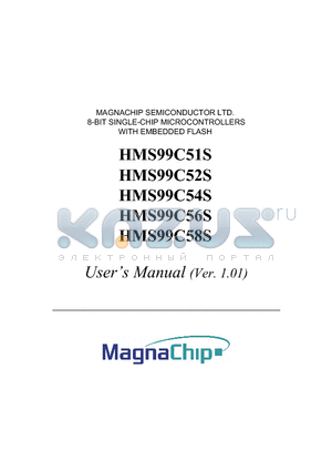 HMS99C56S datasheet - 8-BIT SINGLE-CHIP MICROCONTROLLERS WITH EMBEDDED FLASH