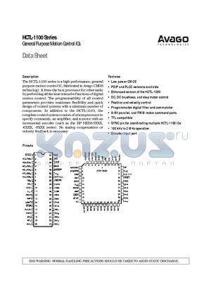 HCTL-1100 datasheet - General Purpose Motion Control ICs
