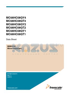 MC68HC08QT4 datasheet - M68HC08 Microcontrollers