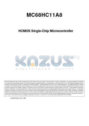 MC68HC11A8VCFU2 datasheet - HCMOS Single-Chip Microcontroller