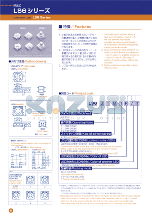 LS6J1M-1DT datasheet - Illuminated Type