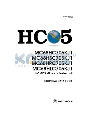 MC68HC705 datasheet - HCMOS Microcontroller Unit