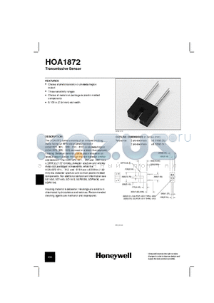 HOA1872 datasheet - Transmissice Sensor