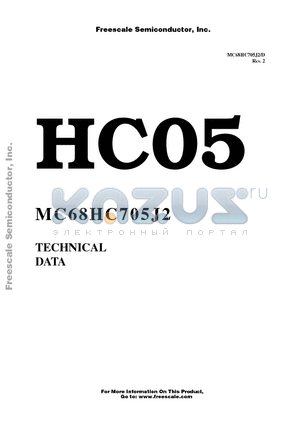 MC68HC705J2 datasheet - member of the low-cost