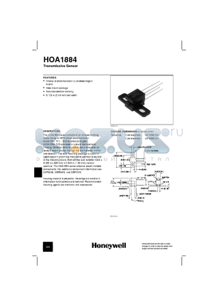 HOA1884 datasheet - Transmissive Sensor
