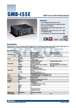 GMB-I55E datasheet - AMD^ G-series Multi-display System