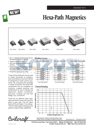 HP1-0190L datasheet - Hexa-Path Magnetics