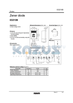EDZ10B_1 datasheet - Zener diode