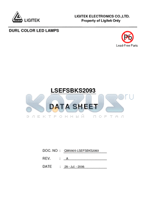 LSEFSBKS2093 datasheet - DURL COLOR LED LAMPS