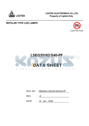 LSEG35162-S40-PF datasheet - BIPOLAR TYPE LED LAMPS