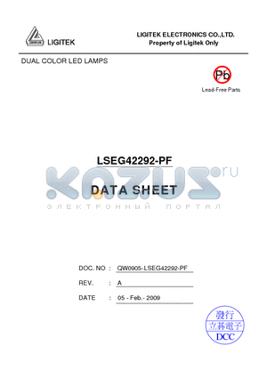 LSEG42292-PF datasheet - DUAL COLOR LED LAMPS