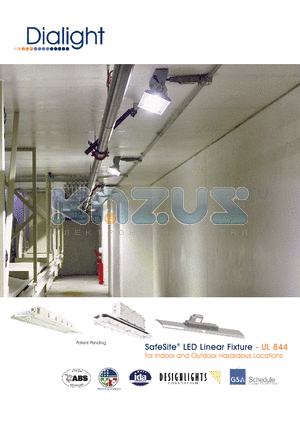 LSF3C5M2P datasheet - SafeSite LED Linear Fixture - UL 844 for Indoor and Outdoor Hazardous Locations
