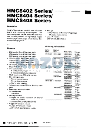 HD614029F datasheet - CMOS 4 BIT SINGLE CHIP MICROCOMPUTER